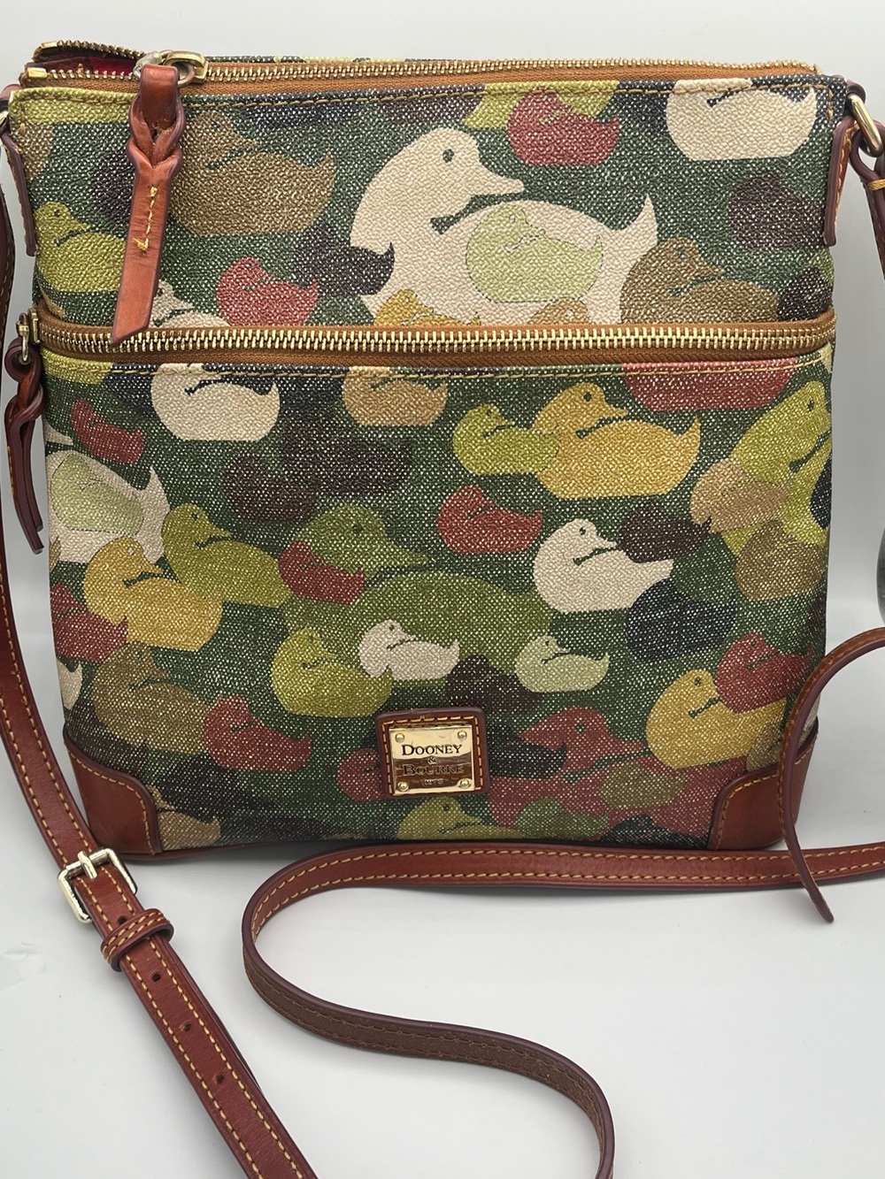 Dooney & Bourke Duck Dynasty Green Multicolor Collectible Crossbody
